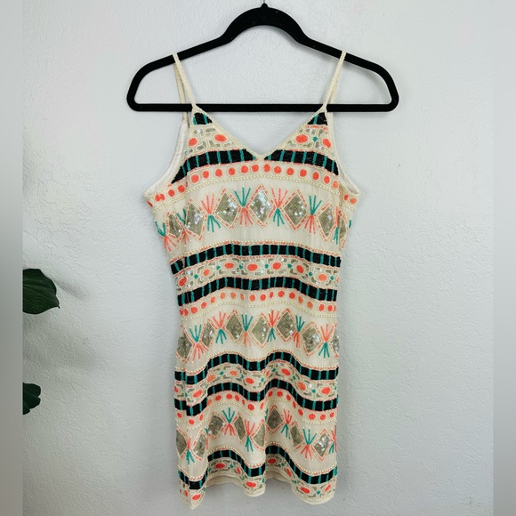 RAGA SILVER SUN Scooped Back BEADED DRESS - Picture 5 of 16